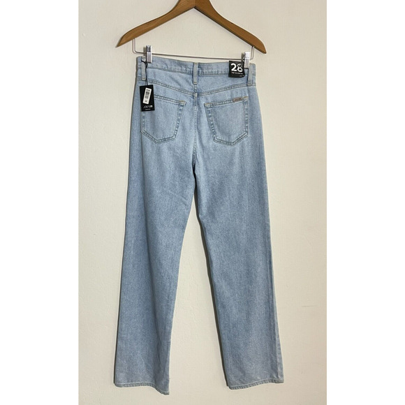 Joes Jeans 28 High Rise Wide Leg Light Wash Stretch Womend Denim - Picture 9 of 11